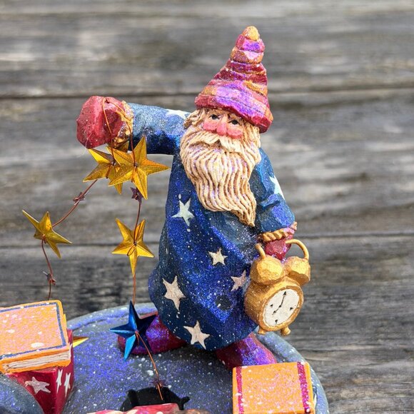 Pam Schifferl Midwest Cannon Falls Sandman Enchanted Winter's Eve Candle Holder - Picture 2 of 10